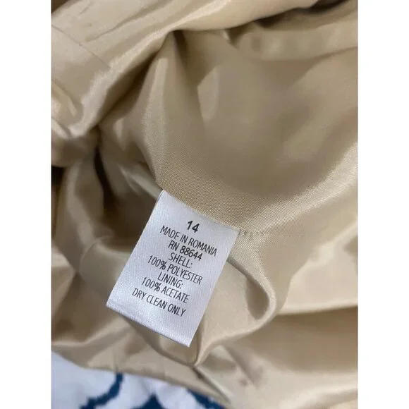 Vintage John Meyer Of Norwhich Women's Beige Blazer - 14 - Picture 11 of 12